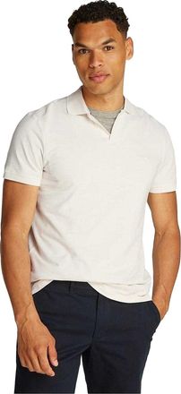 Tommy Hilfiger Heren Terry Regular Poloshirt (Ivoor/Petaal)