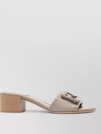 Fendi leather mules