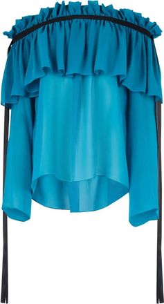 Nina Ricci Top con spalle scoperte - Blu