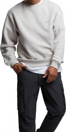 Cuts Divine Fleece Pullover Top In Parchment