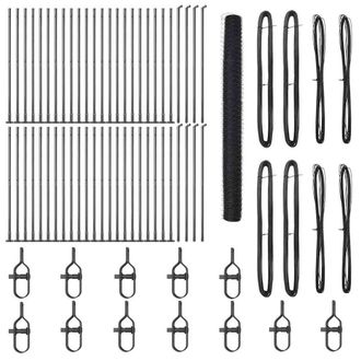 Berkfield Home Hexagon Fence Grey 1.6 x 100 m Steel