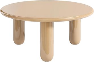 Vente-Unique Mesa de centro de MDF - Beige lacado - BENESA