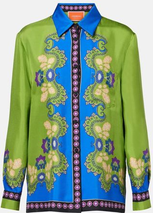 La DoubleJ Camicia Boy in seta con stampa