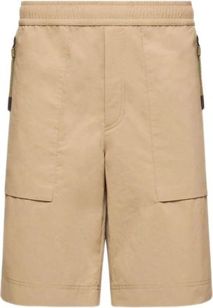 Moncler Grenoble Shorts - Heren - Korte Broeken - Beige - S - Korte Broeken