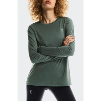 On Core Long Sleeve Running T-Shirt in Olive at Nordstrom, Size Xx-Large