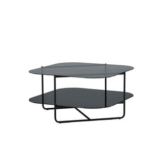 ebuy24 Mesa de centro unline 1 estante color negro