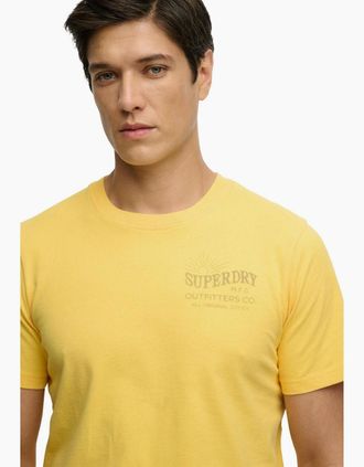 Superdry Mens Superdry Mens Outdoors Mountain Short Sleeve T-Shirt - Yellow - Size: 38