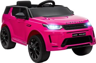 OEM Coche El&eacute;ctrico Para Ni&ntilde;os Con Licencia Land Rover Discovery Sport Con Bater&iacute;a 12v Mando A Distancia Faros Y M&uacute;sica Rosa