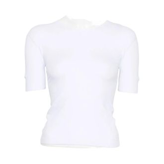 Gucci GG Stretch Jersey T-Shirt - Dames - T-shirts - Wit - L - Tops