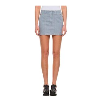 Fendi Dames, Rokken, Grijs, Maat: XS Denim