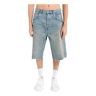 Purple Denim Shorts, male, Blue, Size: W31 Denim Shorts