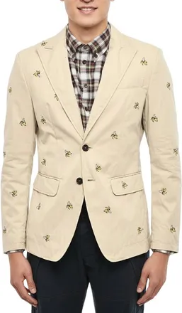 Dsquared2 Beige Peaked Lapel Jacket