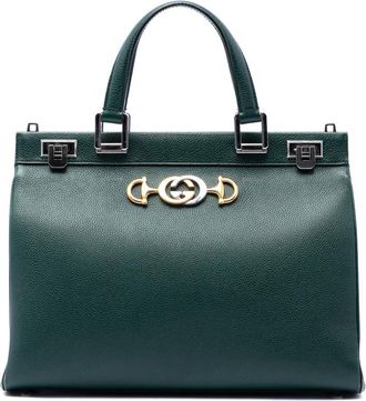 Gucci Pre-owned Gucci Medium Calfskin Zumi Top Handle Bag Ladies GCRNU7X18OKUE73C