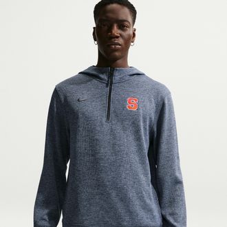 Nike Syracuse Orange Nike Mens NCAA Basketball Coaches Pullover Hoodie in Blue | IM2715-419