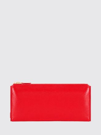 Elisabetta Franchi Clutch rettangolare con manico sul fondo e logo metallico