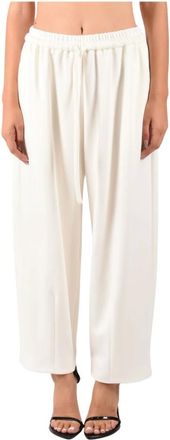 Meimeij Pantaloni a gamba larga - - Trousers - Donna - Bianco - L