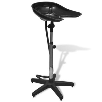 vidaXL Lavacabezas Port&aacute;til De Peluquer&iacute;a, Negro Vidaxl