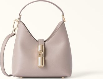 Furla Iride Borsa Mini Cachemire Gray Grigio Pelle Stampata Donna