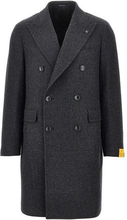 Tagliatore Prince of Wales wool double-breasted coat Man 48