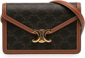 Celine Pre-owned Celine Triomphe Coated Canvas Margo Wallet on Chain Ladies BRYNSPERL4IA7HJ3