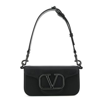Valentino Garavani Shoulder Bags, female, Black, Size: ONE SIZE Mini Loc&ograve; Shoulder Bag