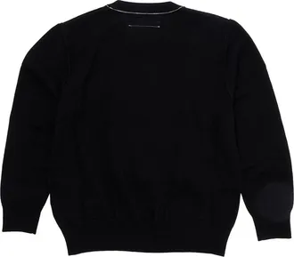Maison Margiela Boys Sweater M61025 Wool-Blend Black Tops Top