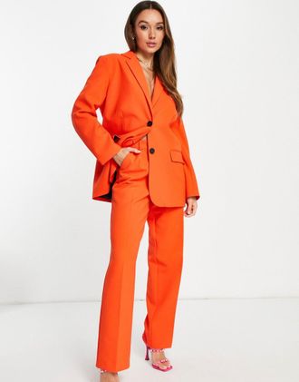 Asos pop boy suit blazer in bright orange