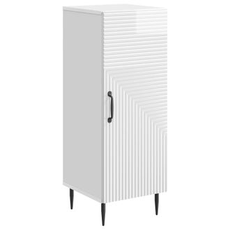 vidaXL Aparador Brillante 33 X 34,5 X 89,5 Cm Madera De Ingenier&iacute;a Vidaxl