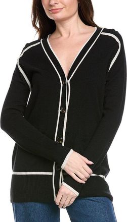 Reiss Abi Colourblock Wool & Cashmere-Blend Cardigan