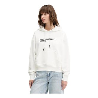 Karl Lagerfeld Hoodie - Dames - Hoodies - Wit - XS - Katoen - Hoodies & sweatvesten