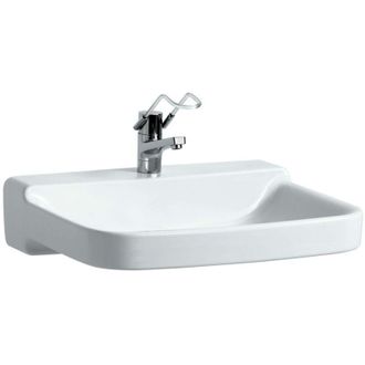 Laufen Laufen - Lavabo Pro Liberty 650 X 550 Mm, Sin Barreras Con Orificio Para Grifer&iacute;a, Sin Rebosadero Blanco