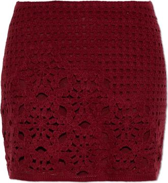 Frame Denim The Postcard Skirt - Dames - Korte rokken - Rood - XS - Katoen - Rokken