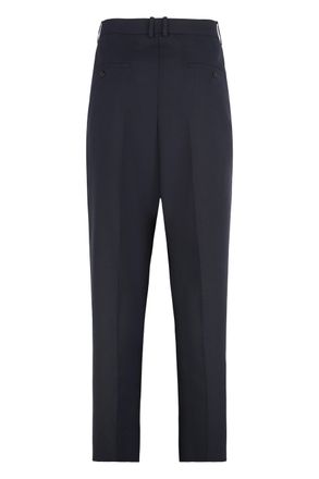 Saint Laurent Tailored Wool Trousers - Navy
