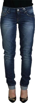 Acht Low Waist Denim Pants - Dames - Skinny Jeans - Blauw - W29 - Denim - Jeans