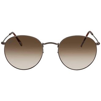 Ray-Ban Ray Ban Round Flat Lenses Light Bown Gradient Unisex Sunglasses RB3447N 004/51 53