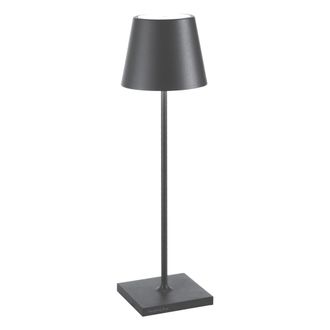 Zafferano L&aacute;mpara de mesa led zafferano gris oscuro recargable ip65