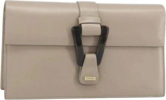 Gucci Pre-owned Clutches, female, Beige, Size: ONE SIZE Pre-owned Leather Clutch
