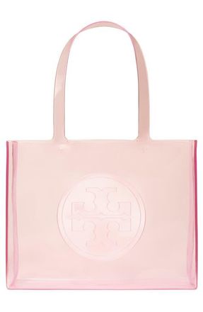 Tory Burch Small Ella Clear Tote in Flamingo Pink at Nordstrom