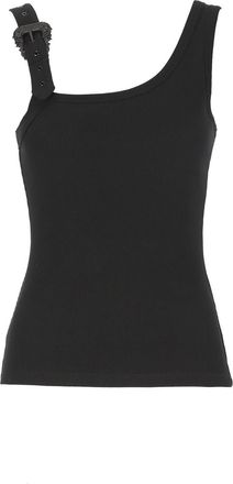 Versace Jeans Couture Buckle-embellished Ribbed Tank Top