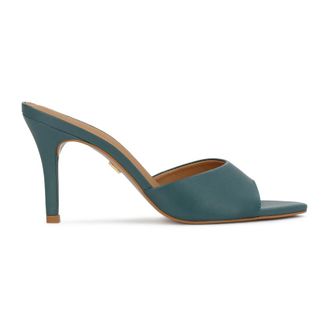 Kazar Kimberley Mules - Dames - Muiltjes - Groen - 35 EU - Leer - Schoenen