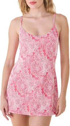 Andie Swim Amalfi One-Piece Swim Dress in Peachy at Nordstrom, Size X-Small