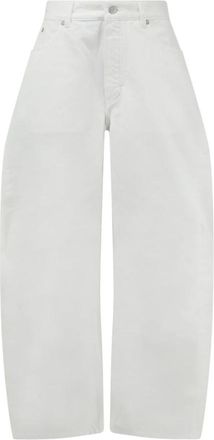 Alaia Round Wide-Leg Jeans - Dames - Loose Fit Jeans - Wit - W26 - Katoen - Jeans