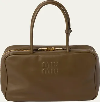 Miu Miu Beau Leather Top-Handle Bag