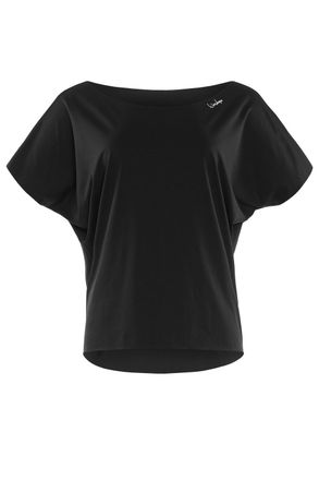 Winshape Oversize-Shirt WINSHAPE DT101, Damen, Gr. XXL, schwarz, 80% Polyester, 20% Elasthan, U-Boot-Ausschnitt, Shirts Oversize-Shirt, Functional