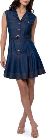 Ciebon Vita Topstitch Detail Dress in Navy at Nordstrom, Size X-Small