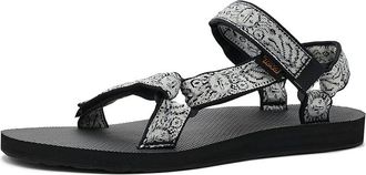 Teva Original Universal Womens Sandals Windy Summer Black/White : 10 B - Medium, Synthetic/Textile