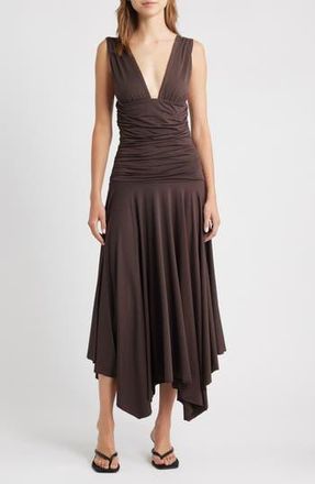 Mango Myri Sleeveless Maxi Dress in Brown at Nordstrom Rack, Size 8