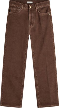 Ballantyne Hamburg Brown Cotton Wide-Leg Jeans
