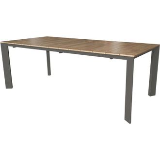 Milani Home Milani Home - fall - tavolo da giardino in alluminio allungabile 215/280x100 effetto legno