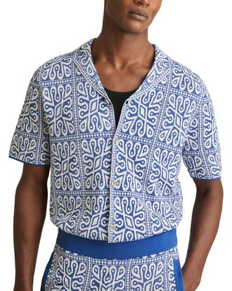 Reiss River Cuban Button Top